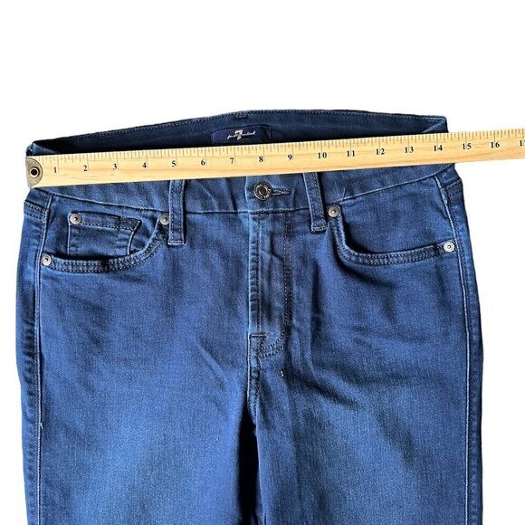 7 For All Mankind Kimmie Straight casual Blue Jeans. Size 30 - Picture 7 of 8